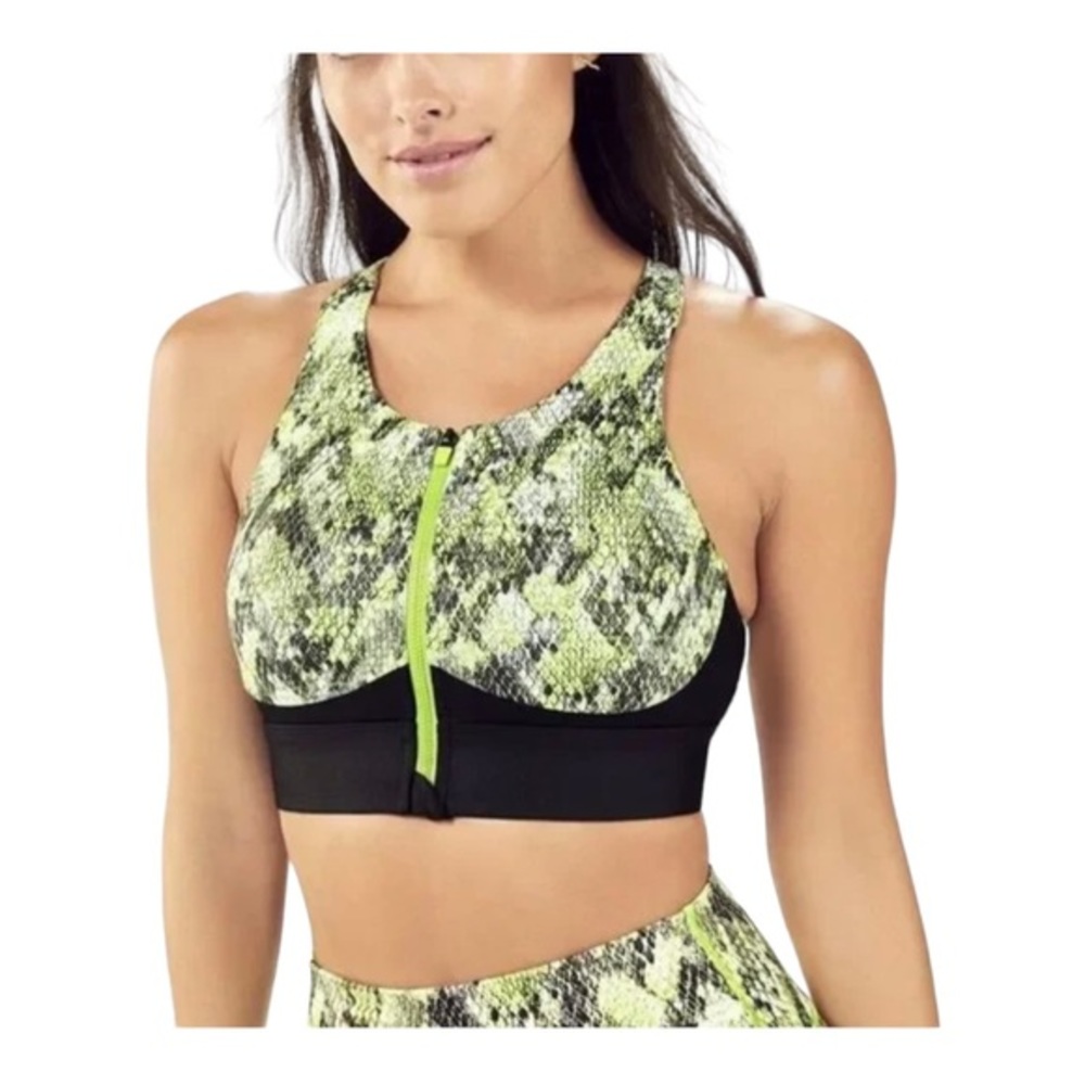 Fabletics Sports Bra High Support Front Zip‎ size S